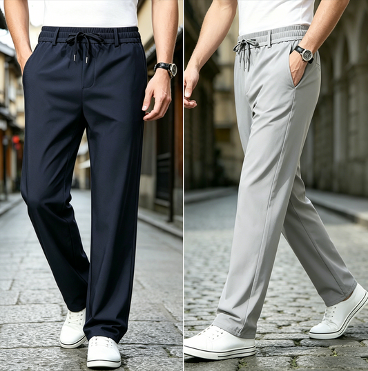 【Zadnji dan 50% popusta!】【40-100 kg】Muške tanke, brzosušeće, elastične elegantne hlače