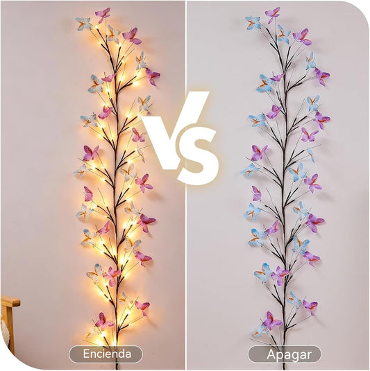 ✨ Fleksibilna LED svjetla u obliku penjačice s leptirima – stvorite čarobnu i toplu atmosferu u svom domu 🦋💡