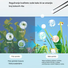 🐟【300 tableta】💧 Šumeće tablete za čišćenje vode u akvariju i ribnjaku, tablete za oksigenaciju akvarija 🔥