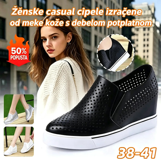 🔥【Cijena: 29 €】【Veličine: 34-41】🔥Nove ženske ležerne cipele za ljeto 2026., izrađene od mekane kože, s platformom