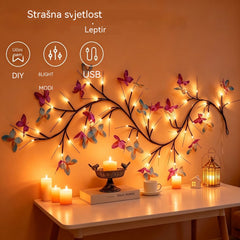 ✨ Fleksibilna LED svjetla u obliku penjačice s leptirima – stvorite čarobnu i toplu atmosferu u svom domu 🦋💡